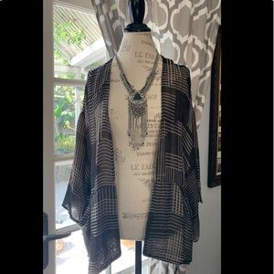 Long Sleeve Open Front Duster - New with tags. Size:OS